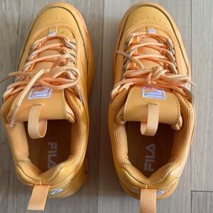 Fila WomensVibrant Orange Sneakers